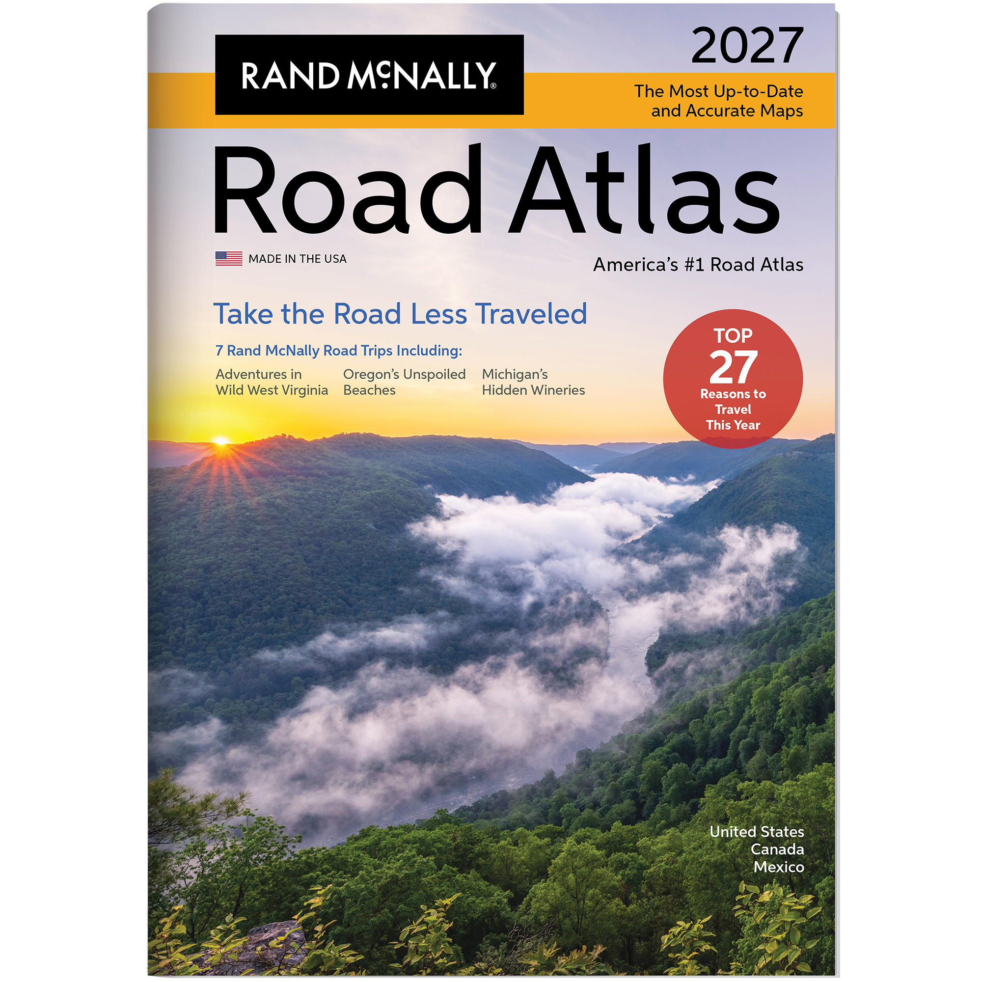 Rand McNally - 2027 Road Atlas of USA, Canada and Mexico